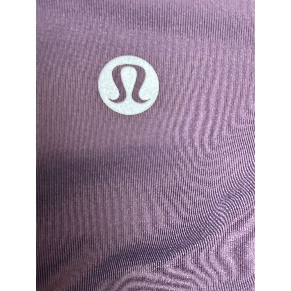 Lululemon Toasty Tech Tight II Plum Fleece Lined Leggings Size 4 Base Layer Run - Picture 7 of 10